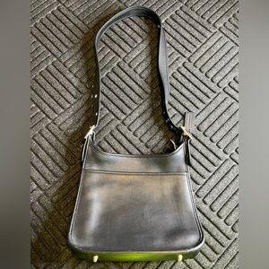 Vintage COACH #9966 "Legacy Zip" Black Leather Crossbody Bag - Classic H1D-9966